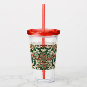 Victoriaans/Classic/Vintage Kerst Acryl Drinkbeker
