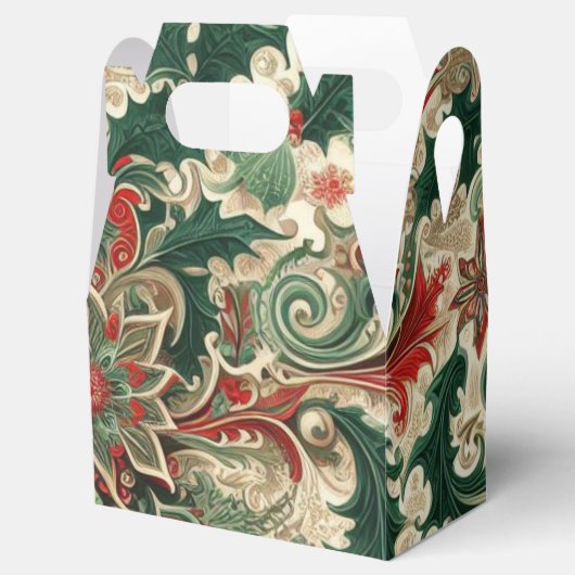 Victoriaans/Classic/Vintage Kerst Bedankdoosjes (Geopend)