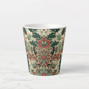Victoriaans/Classic/Vintage Kerst Latte Mok