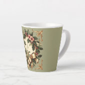 Victoriaans/Classic/Vintage Kerst Latte Mok (Rechterhoek)