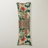 Victoriaans/Classic/Vintage Kerst Lichaamskussen (Voorkant Verticaal)