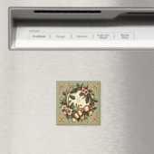 Victoriaans/Classic/Vintage Kerst Magneet (Insitu (Vaatwasser))