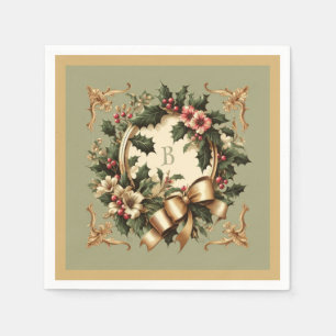 Victoriaans/Classic/Vintage Kerst Servet