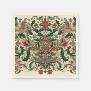 Victoriaans/Classic/Vintage Kerst Servet