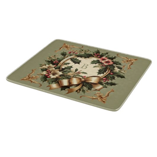 Victoriaans/Classic/Vintage Kerst Snijplank (Hoek)