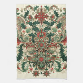 Victoriaans/Classic/Vintage Kerst Theedoek (Verticaal)