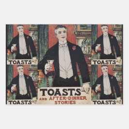 Victoriaans Cocktailcultuur Inpakpapier Vel