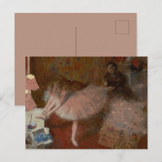  Victoriaans Coquette Forain Ballerina Feestdagenkaart (Voorkant / Achterkant)