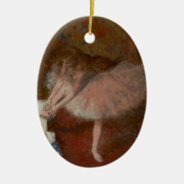  Victoriaans Coquette Forain Ballerina Keramisch Ornament