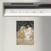 Victoriaans Coquette Lady en Tijger Magneet (Insitu (Vaatwasser))