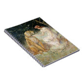  Victoriaans Coquette Lady en Tijger Notitieboek (Rechterzijde)