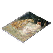  Victoriaans Coquette Lady en Tijger Notitieboek (Linkerzijde)