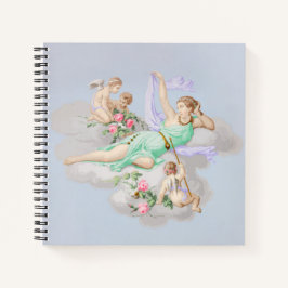 Victoriaans Coquette Pastel Angel Clouds Notitieboek