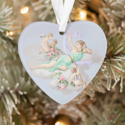 Victoriaans Coquette Pastel Angel Clouds Ornament (Boom)