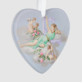 Victoriaans Coquette Pastel Angel Clouds Ornament (voorkant)