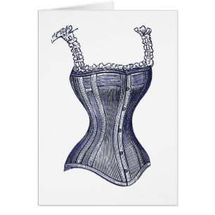  Victoriaans corset -  kaart