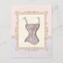Victoriaans Corset Lingerie Vrijgezellenfeest Kaart