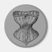  Victoriaans corset Magneet (Voorkant)