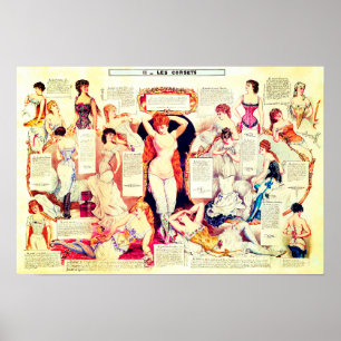 Victoriaans corset poster