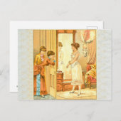 Victoriaans corsetreclame briefkaart (Voorkant / Achterkant)