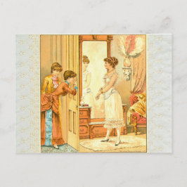 Victoriaans corsetreclame briefkaart