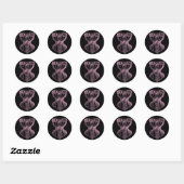  Victoriaans corsetroze Ronde Sticker (Vel)