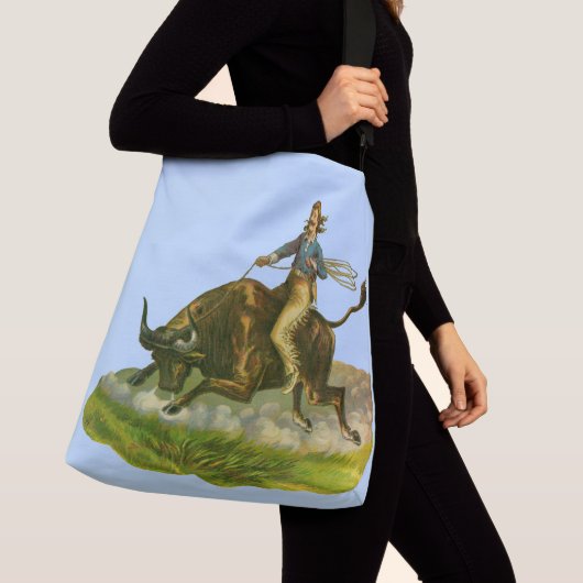 Victoriaans cowboystier crossbody tas (Dichtbij)