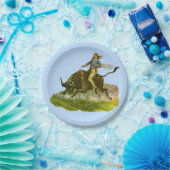 Victoriaans cowboystier papieren bordje (Feest)