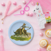 Victoriaans cowboystier papieren bordje (Feest)