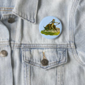 Victoriaans cowboystier ronde button 5,7 cm (In situ)