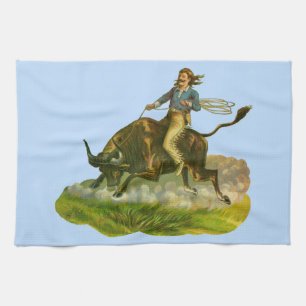 Victoriaans cowboystier theedoek