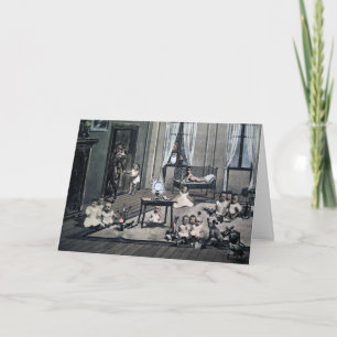 Victoriaans Creepy Krampus-kerstkaart Feestdagen Kaart