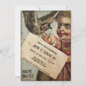  Victoriaans  Creepy Party Kaart (Voorkant)