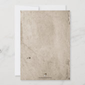  Victoriaans  Creepy Party Kaart (Achterkant)