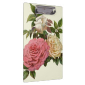 Victoriaans crème en roze rozen klembord (Rechts)
