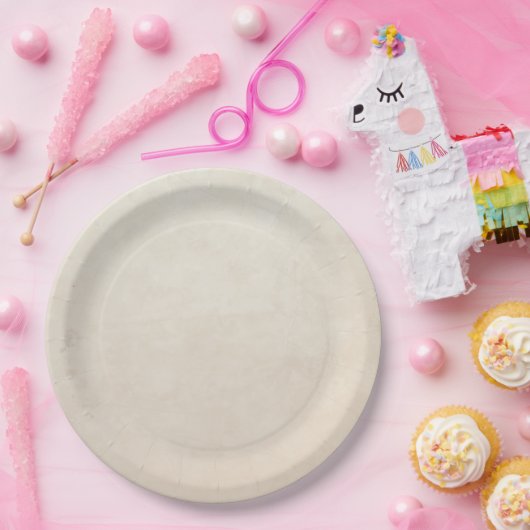 Victoriaans crèmebehang papieren bordje (Feest)