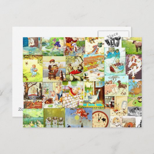 Victoriaans  crèmemontage briefkaart (Voorkant / Achterkant)