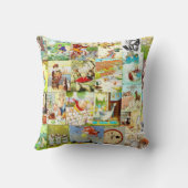 Victoriaans  crèmemontage kussen (Achterkant)