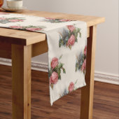  Victoriaans Crimson Roses Table Runner Korte Tafelloper (Voorbeeld)