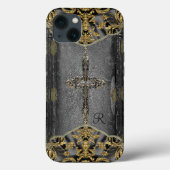 Victoriaans Cross Monogram Case-Mate iPhone Case (Achterkant)