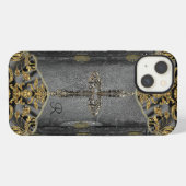 Victoriaans Cross Monogram iPhone Hoesje (Achterkant horizontaal)