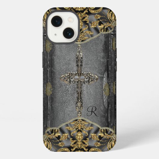 Victoriaans Cross Monogram iPhone Hoesje (Achterkant)
