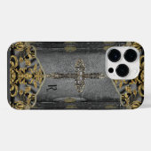 Victoriaans Cross Monogram iPhone Hoesje (Achterkant horizontaal)