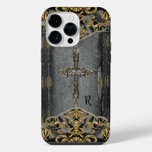 Victoriaans Cross Monogram iPhone Hoesje (Achterkant)