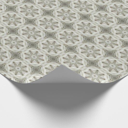 Victoriaans Crosshatch Christmas: Textielontwerp Cadeaupapier (Hoek)