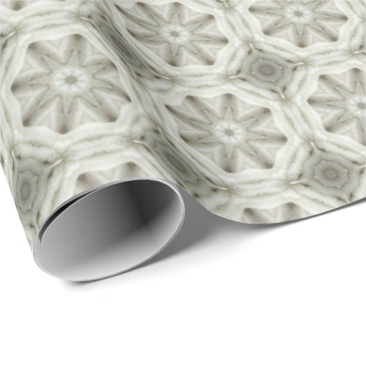 Victoriaans Crosshatch Christmas: Textielontwerp Cadeaupapier (Rol Hoek)