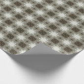 Victoriaans Crosshatch Christmas: Textielontwerp Cadeaupapier (Hoek)