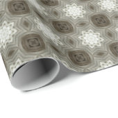 Victoriaans Crosshatch Christmas: Textielontwerp Cadeaupapier (Rol Hoek)