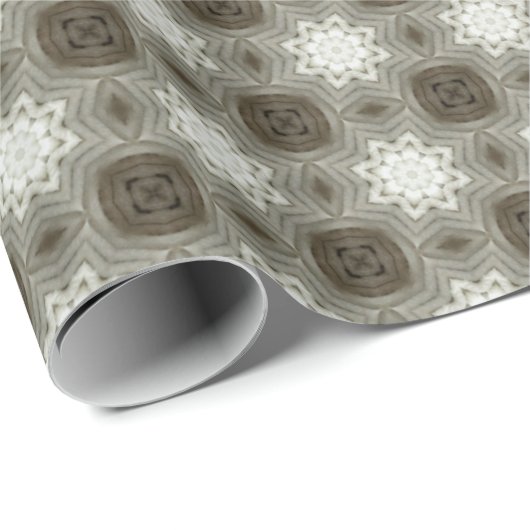 Victoriaans Crosshatch Christmas: Textielontwerp Cadeaupapier (Rol Hoek)