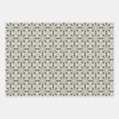 Victoriaans Crosshatch Christmas: Textielontwerp Inpakpapier Vel (Voorkant 3)